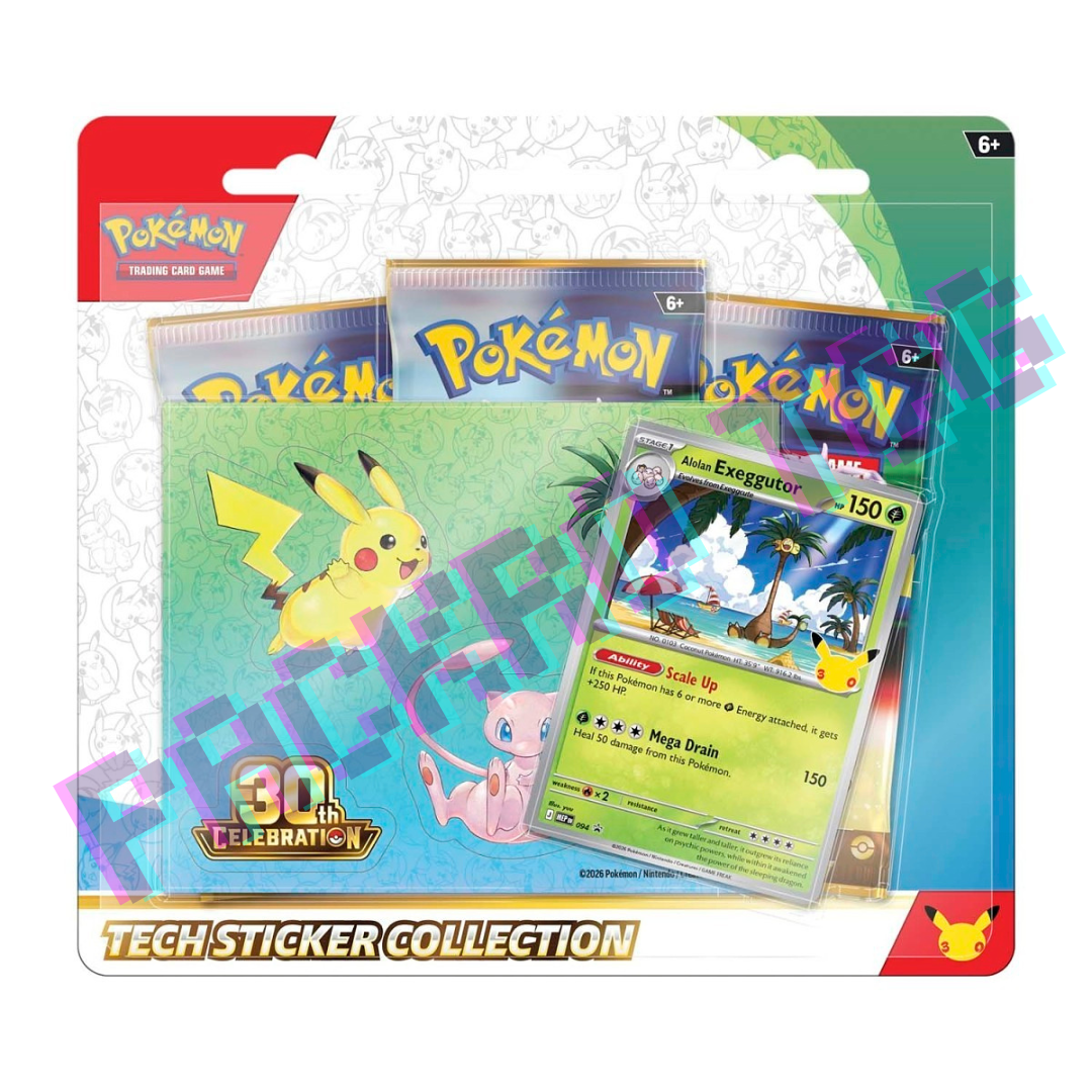 30th Celebration Tech Sticker Collection - Alolan Exeggutor (English)