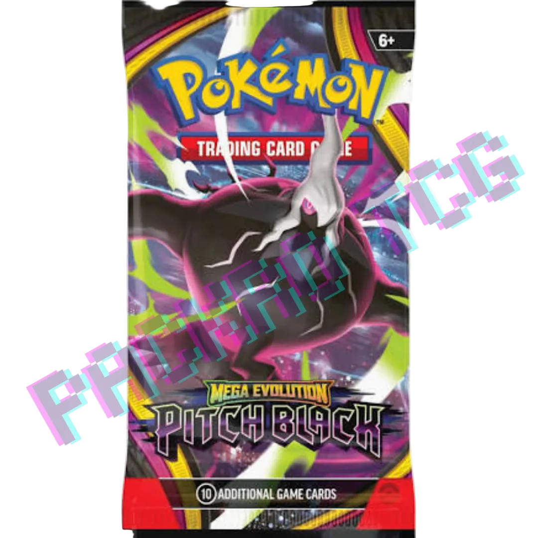 《Mega Evolution: Pitch Black》單包補充包 (英文版)