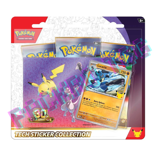 30th Celebration Tech Sticker Collection - Lucario (English)